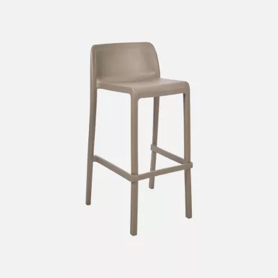 Attic stackable bar stool  taupe