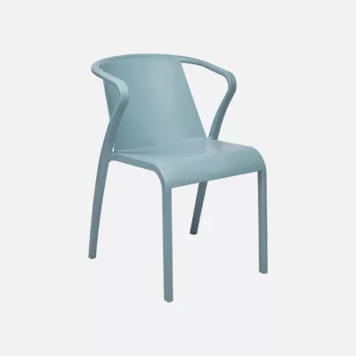 Fado chaise empilable aquamarine