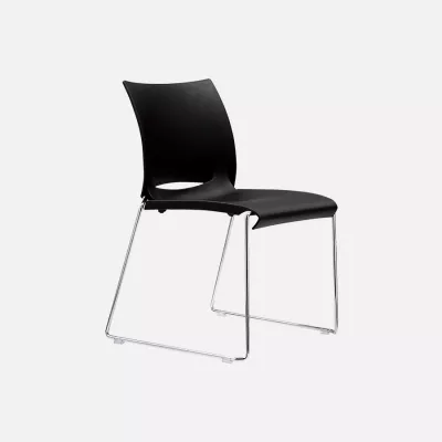 Tiger Icon stacking chair black