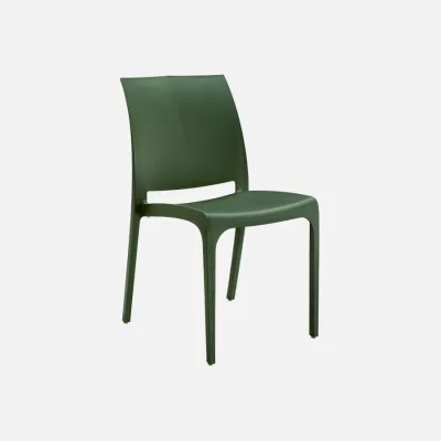 Volga stacking chair green