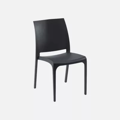 Volga stacking chair black